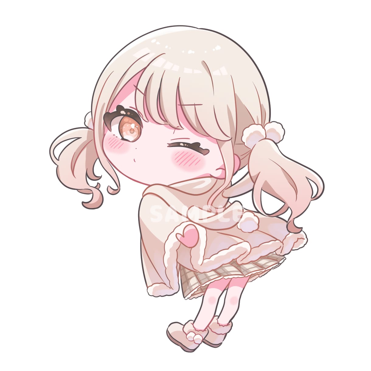 アイドル・配信者様に好評！可愛いミニキャラ描きます 可愛いミニキャライラストを心を込めて制作いたします。 イメージ10