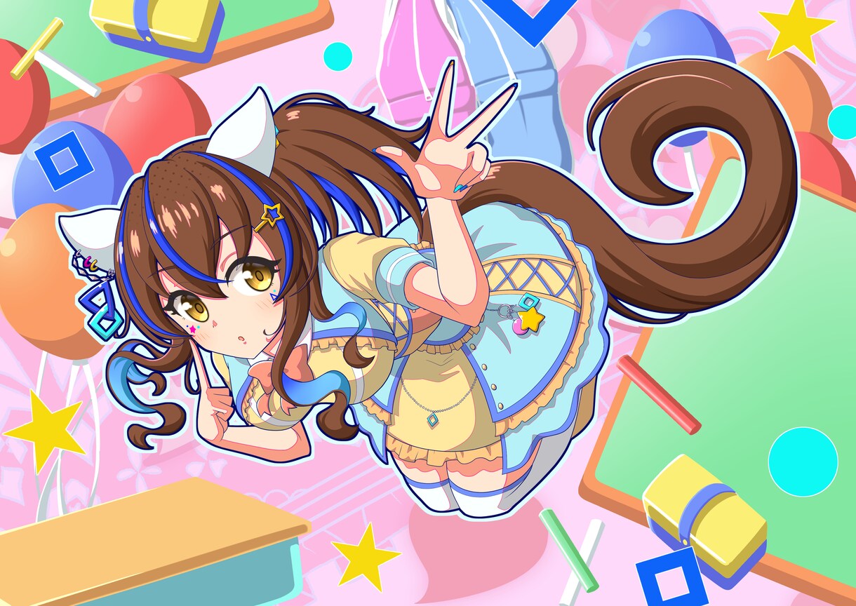 女の子キャラのアイコン、ヘッダー承りますます アニメ調のイラスト、アニメキャラのアイコンやヘッダー等 イメージ3