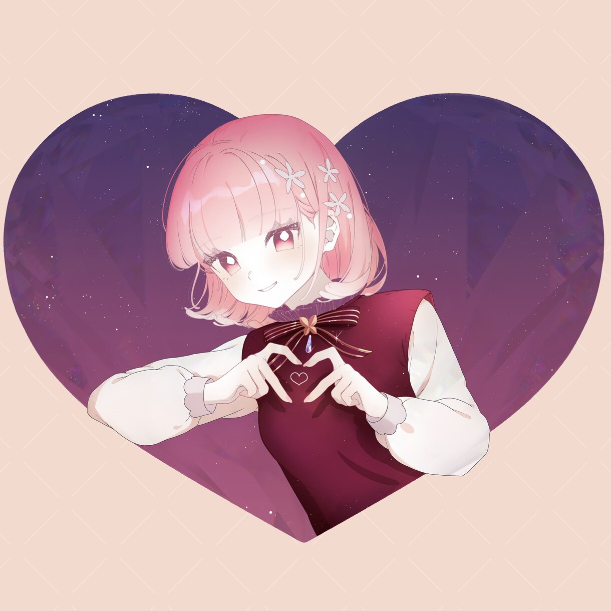 アイコン作成いたします かわいい白髪の女の子が得意です！ イメージ4
