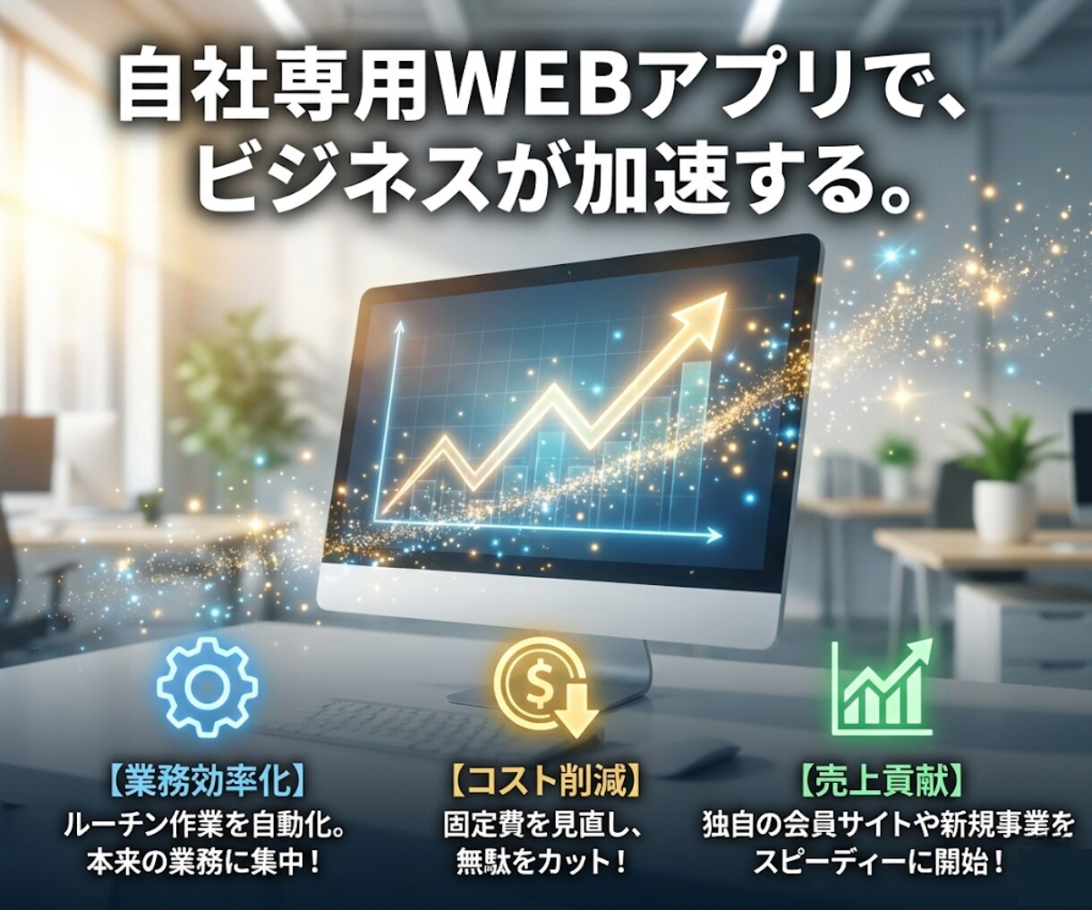 自社のWEBアプリ開発・コストを抑えて導入できます 実績作りのため「2枠限定」・最新AI技術でスピーディーに提供 イメージ7