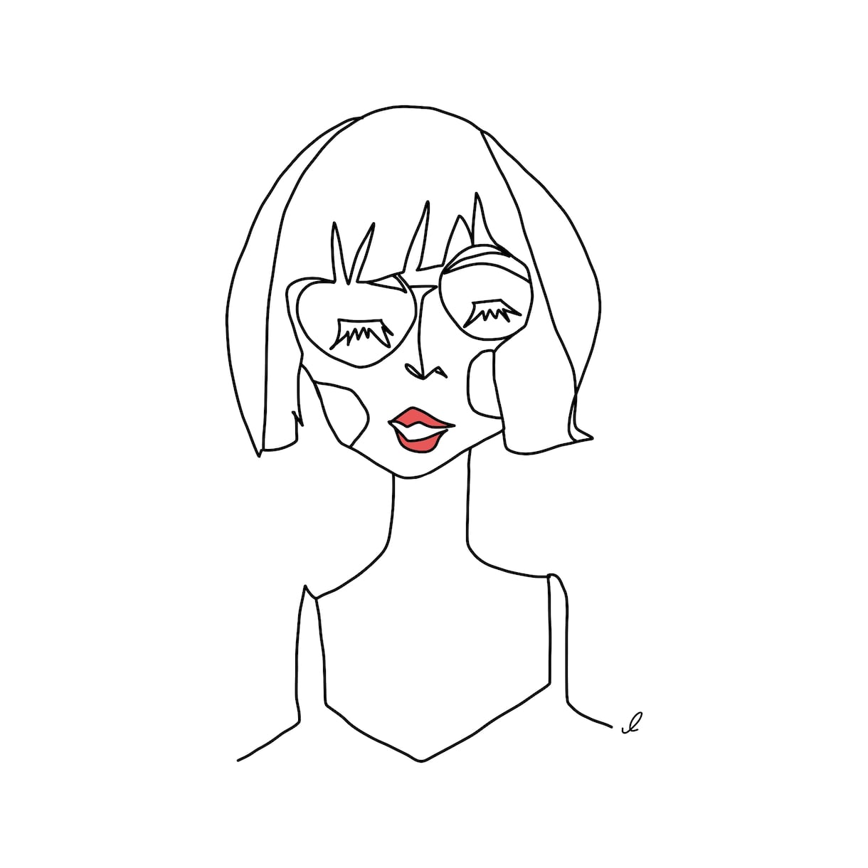 SNS用のアイコンを作成します 個性派／シンプルでおしゃれなアイコンイラスト イメージ1