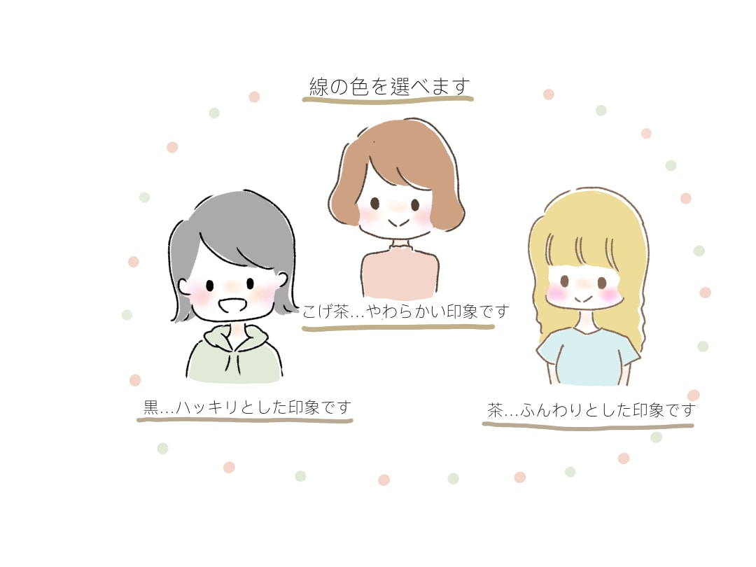 ほんわかとしたタッチのゆるかわ似顔絵を描きます アイコンやブログなどに是非ご利用ください⭐︎ イメージ3