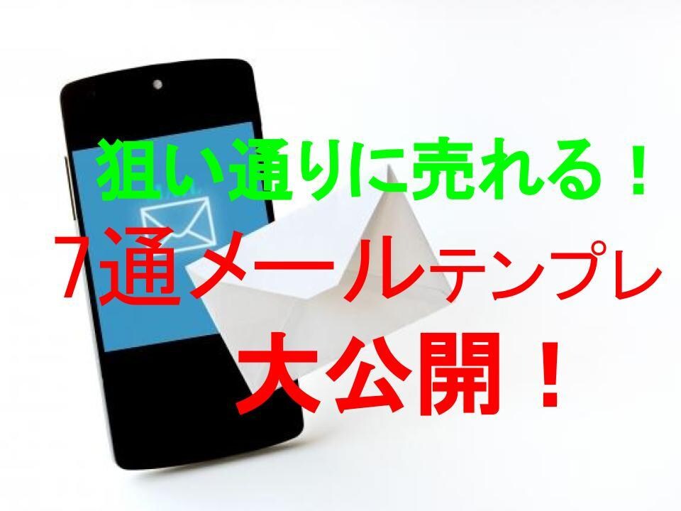 狙い通りに売れる！7通メルマガテンプレを公開します 電子書籍と動画解説つきで、メルマガの書き方のポイントを伝授！ イメージ1