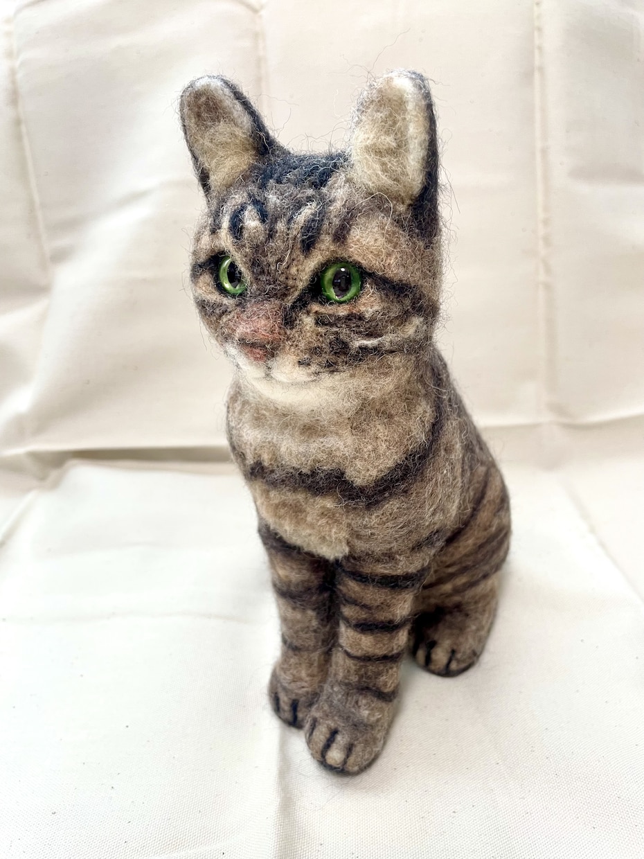 愛猫・愛犬のメモリアル羊毛フェルトを作ります 温もりを形に。いつでも一緒、本物の毛も使えるうちの子人形。 イメージ6