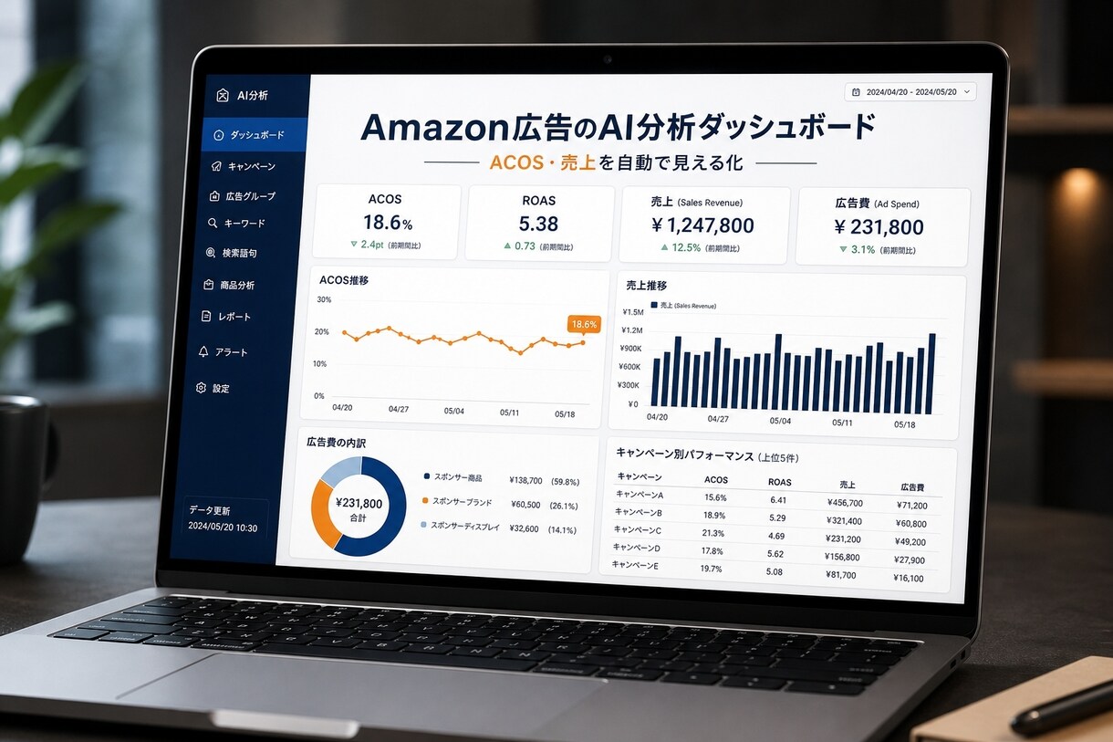 EC売上を自動集計し日次レポートで通知します 手集計をゼロに。Slack/Chatwork等へ毎朝通知 イメージ1