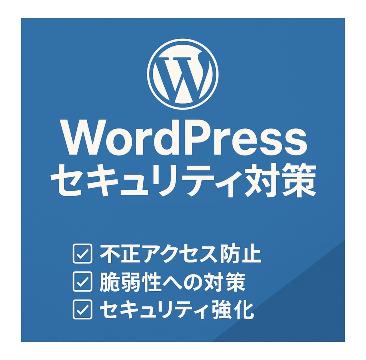 WordPressのセキュリティを導入します WordPressにセキュリティ対策をまとめて導入します イメージ1