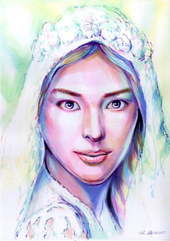リアル系似顔絵を作成できます アートとしてご本人の本質を的確に表現します イメージ6