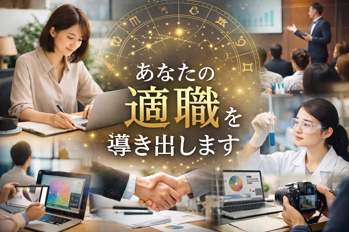 先着10名限定価格　あなたの適職をお伝えします 今のキャリアのままでいいのか迷っているあなたへ イメージ1