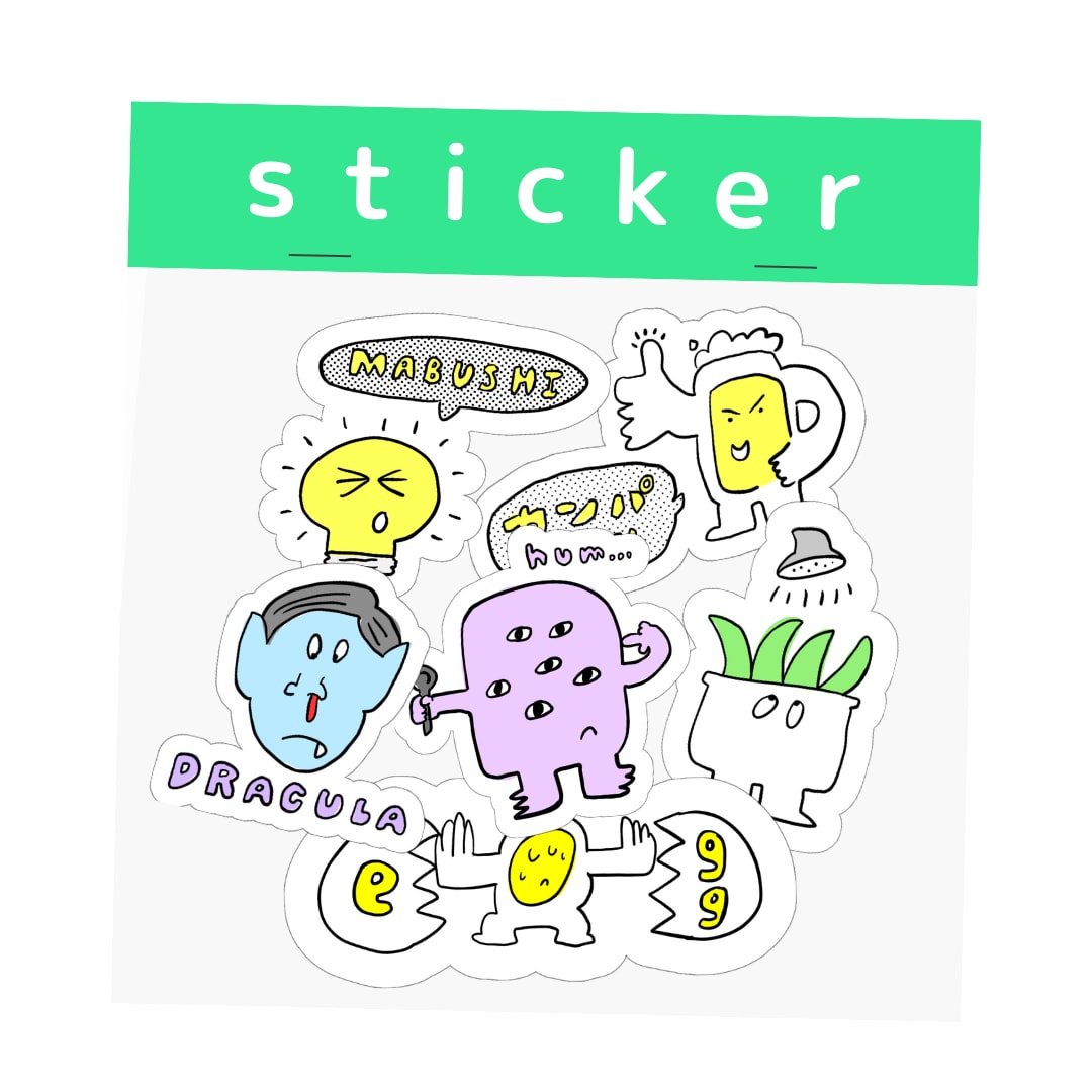 ゆるくてかわいいシール・ステッカーを作成します シール ステッカー ラベル 印刷 イメージ1