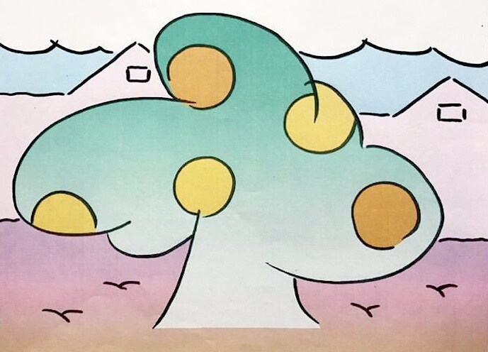 ポップ調イラストを作成します シンプルな形と色で絵本のような世界観のイラストを作成します イメージ3