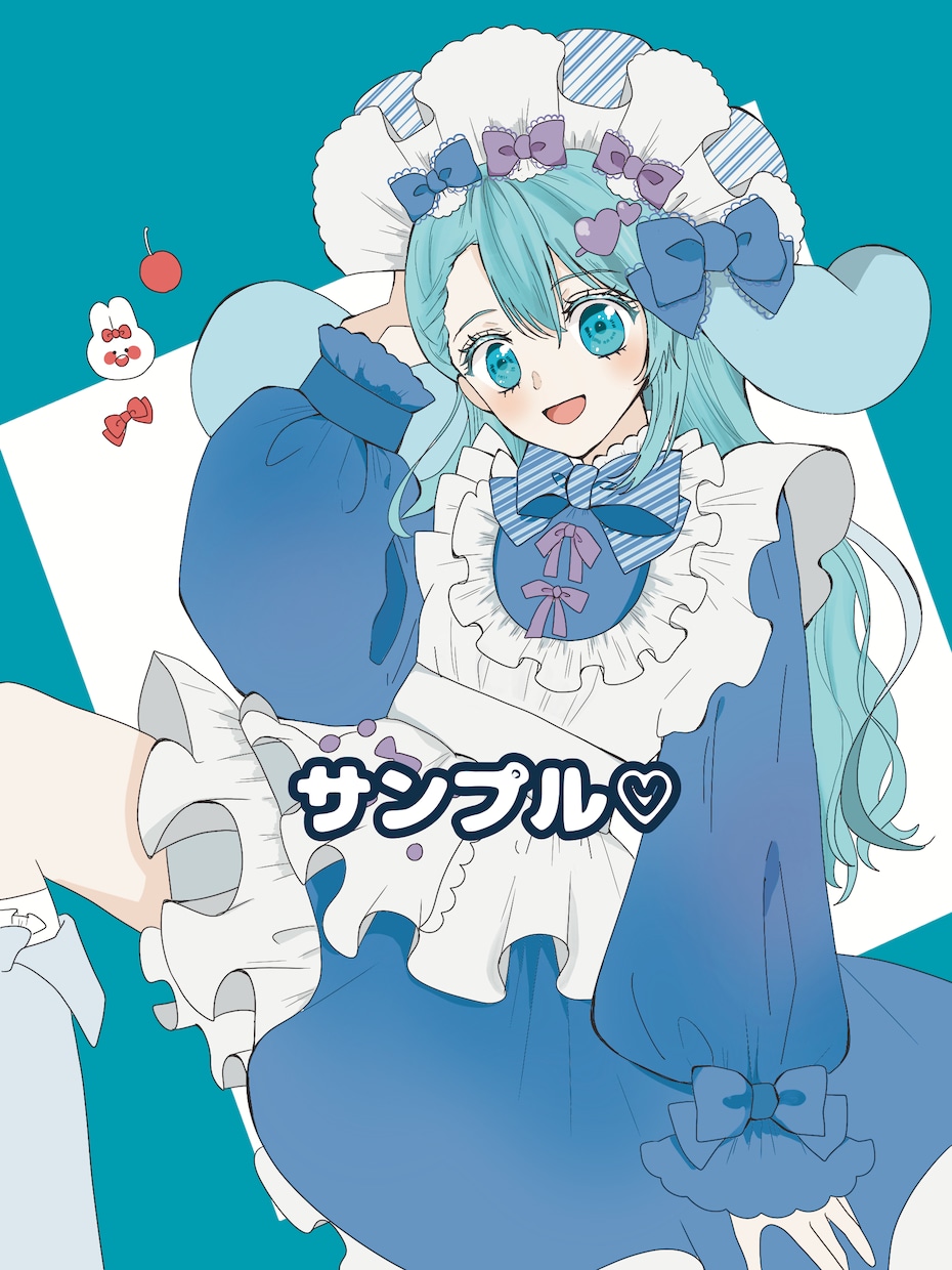 かわいくてカラフルな女の子のイラスト描きます アイコン、YouTubeのイラストなどを必要とする方に イメージ1