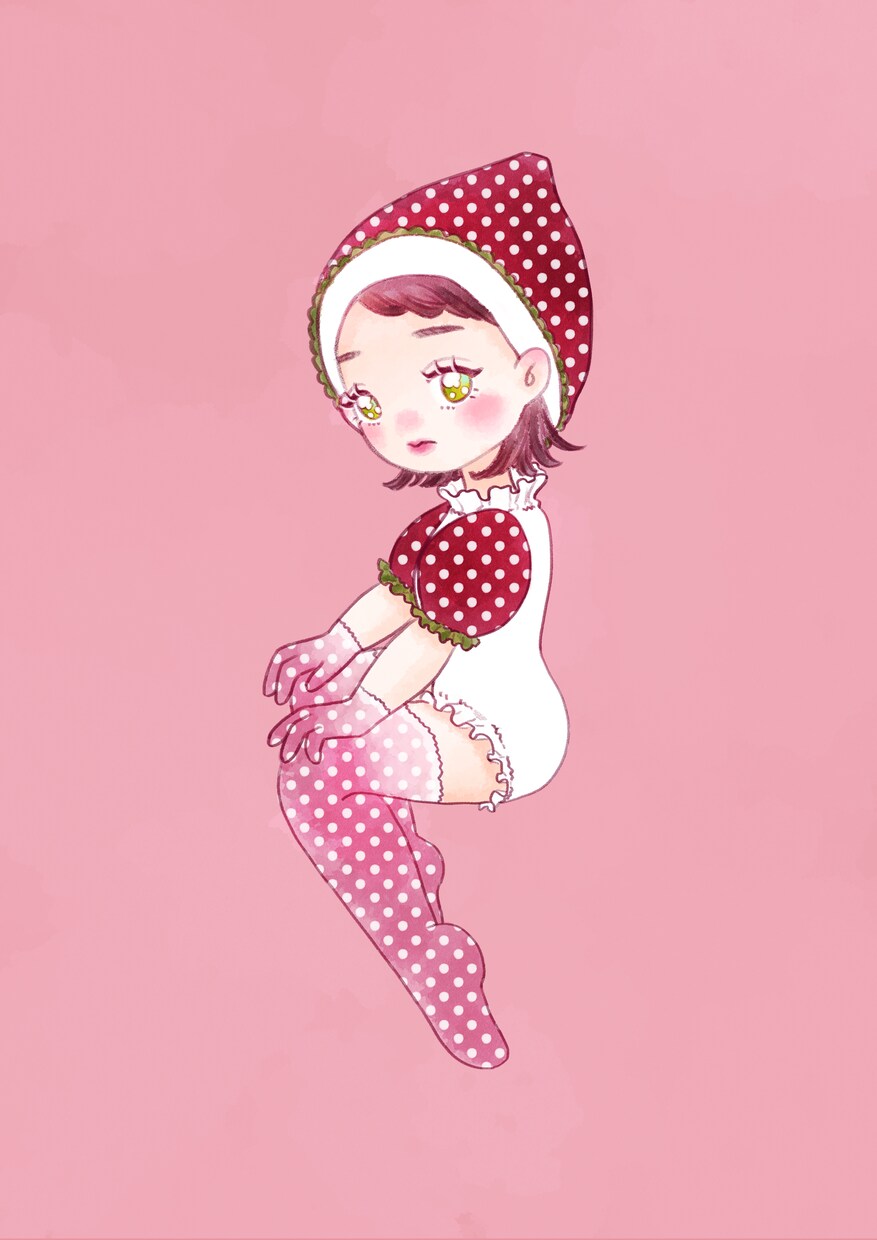 可愛い水彩画チックの女の子イラスト、描きます 可愛い女の子イラストで、SNSをしたら毎日楽しい❣️ イメージ3