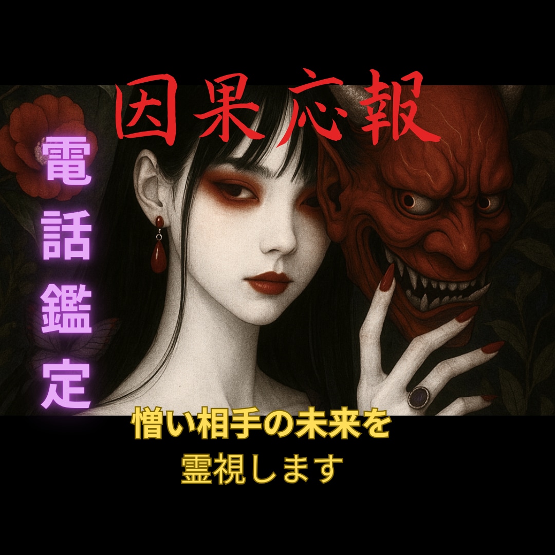 因果応報！あなたを傷つけた相手の未来を霊視します お電話で相手の本質と自業自得の未来をカードリーディングします イメージ1