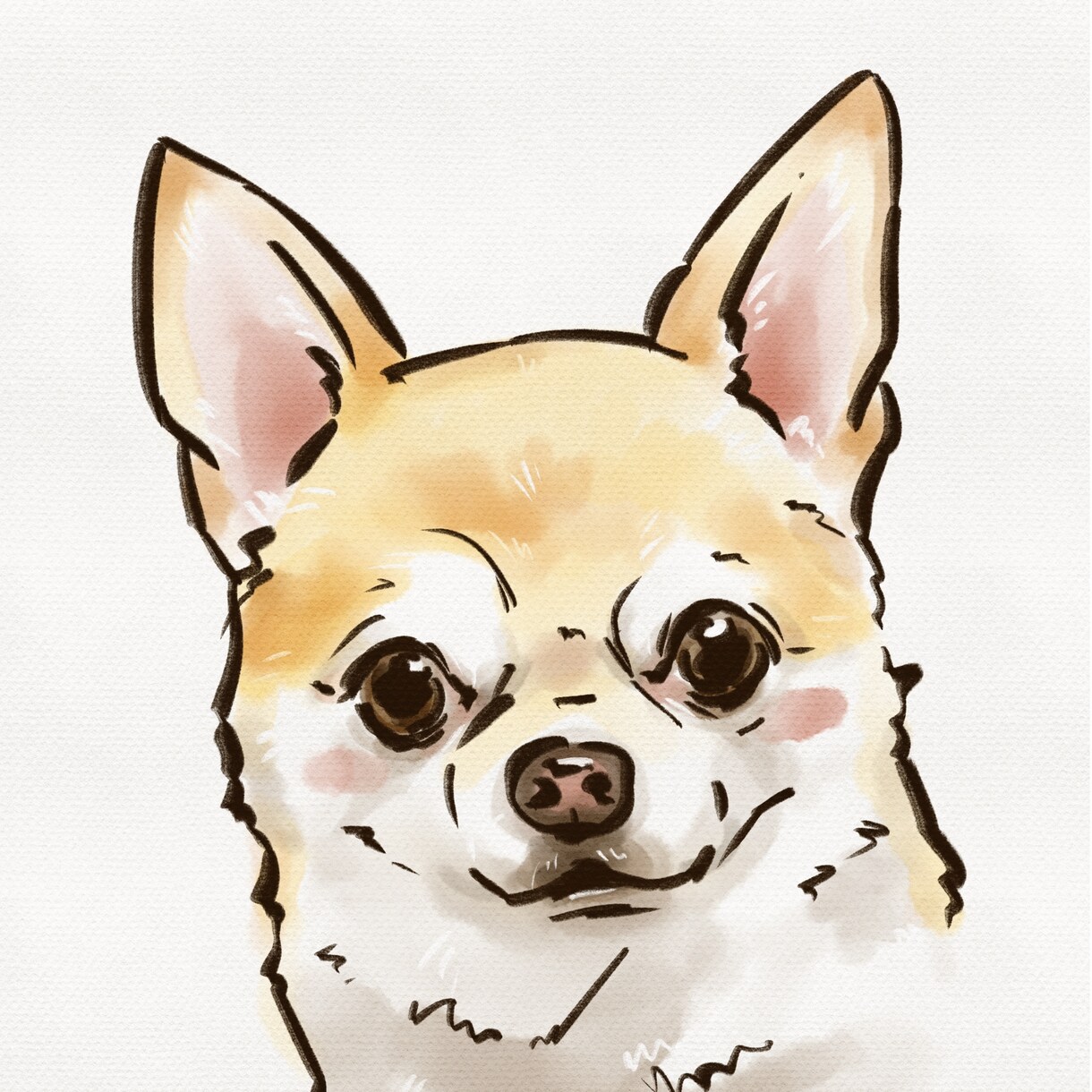 愛犬の似顔絵イラストをお描きします アイコン、鑑賞用、プレゼントに イメージ4