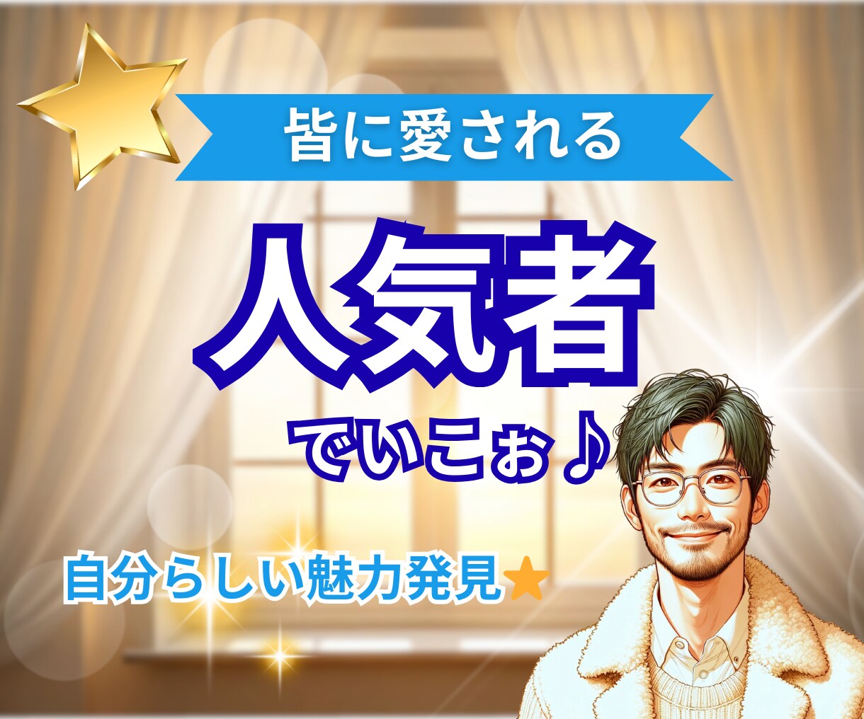 皆から愛される❤️【人気者】になる秘訣お伝えします 自分らしさ☝️強み発見☝️魅力☝️⭐️あなたがスターだ⭐️ イメージ1