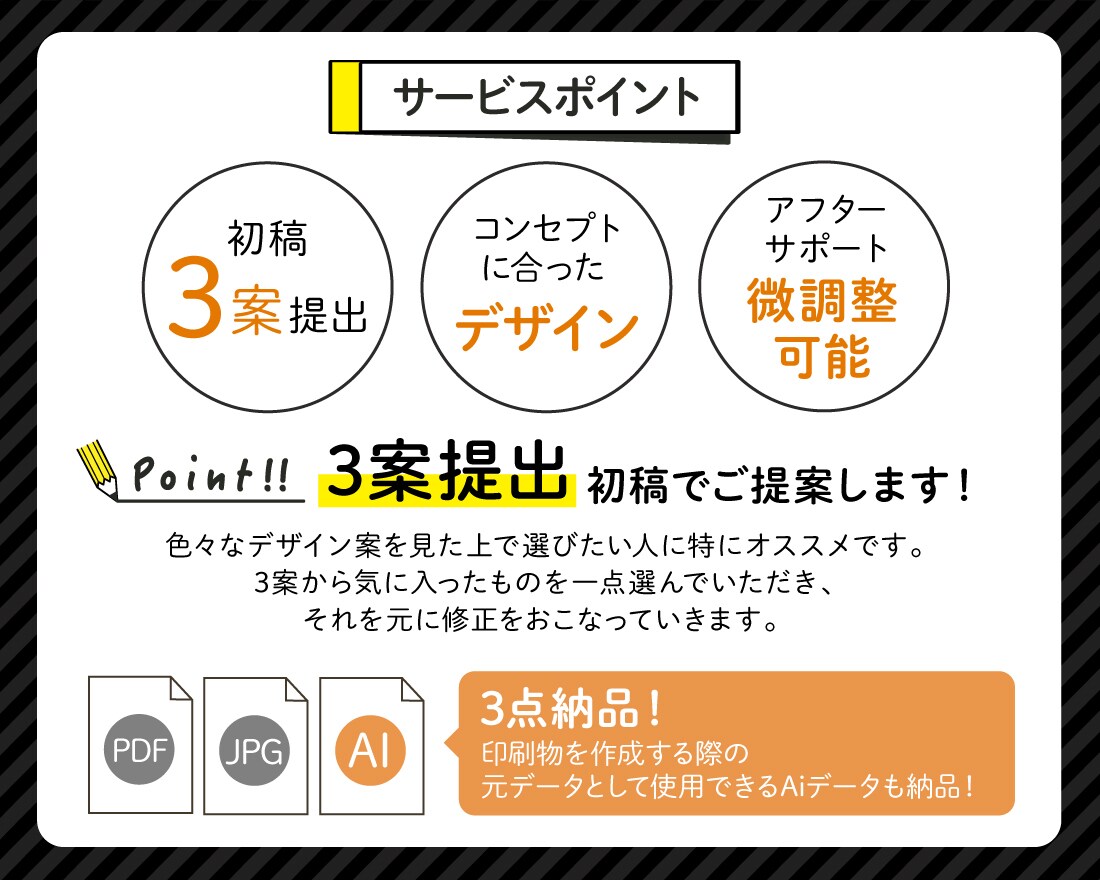 Aiデータ込み！オリジナルロゴを作成致します 3案でご提案・著作権譲渡・AI込み イメージ2
