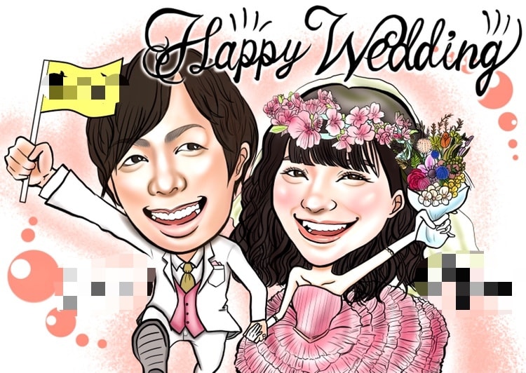 色鮮やか！！可愛い！！そんな似顔絵をお描きします 低コスト高クオリティをモットーに似顔絵を制作しております◎ イメージ2