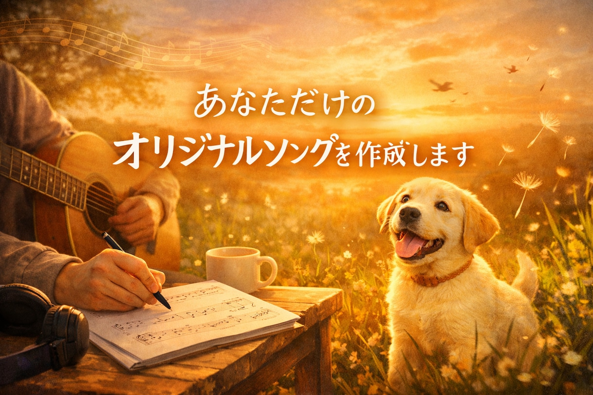 あなただけのオリジナルソング作成します 著作権放棄スピーディーに納品します イメージ1