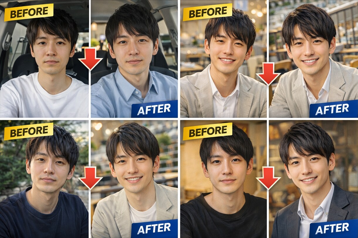 AIでマッチングアプリ用写真作成します ✨現在モニター価格で受付中です✨ イメージ2