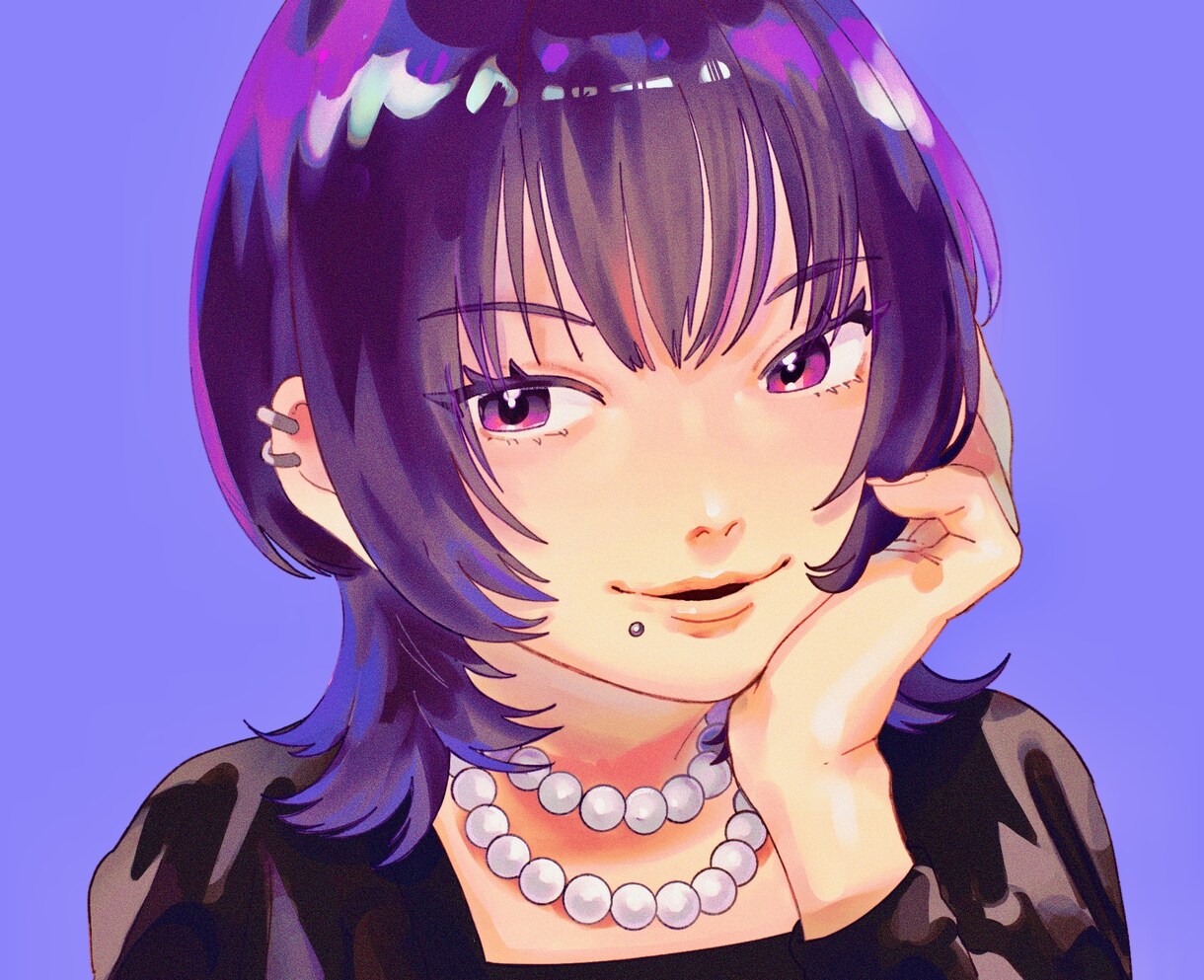 SNSで活躍するイラストやアイコンを制作します ぱっと目を引く印象に残る人物イラストを制作します イメージ1