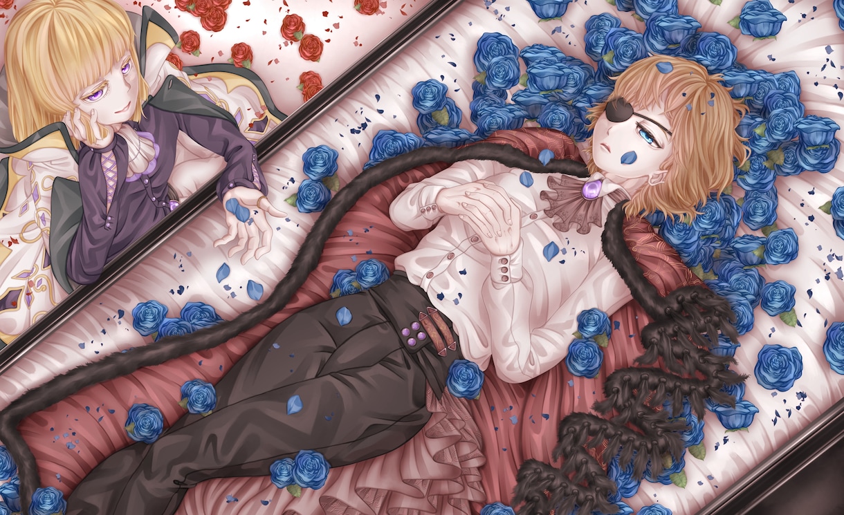 一枚絵のオリジナルイラスト制作いたします SNS、各サイト、動画などに！繊細に描かせていただきます イメージ1