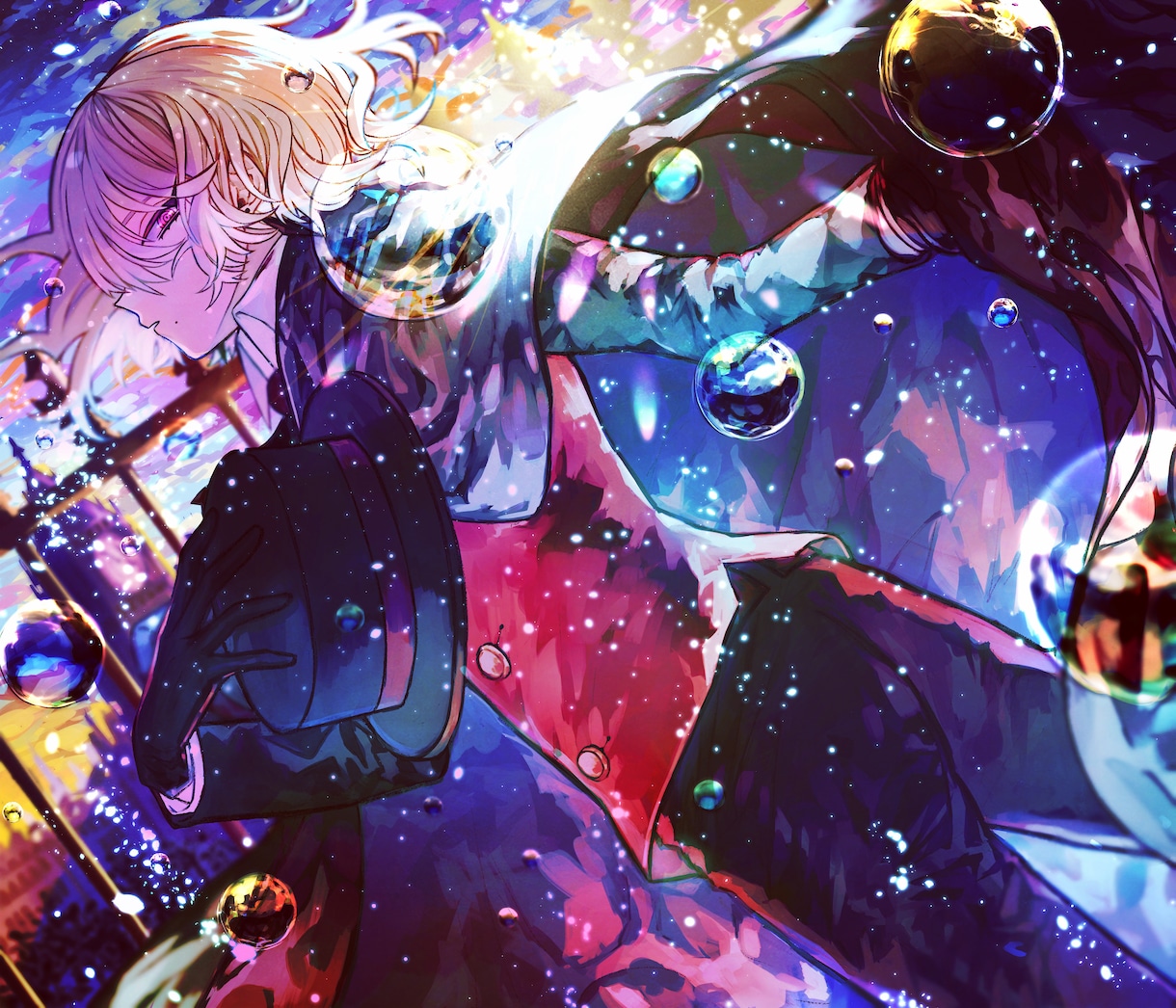 色鮮やかで目を惹く美しいイラスト描きます サムネイルやMV、TRPGの立ち絵などに！ イメージ1