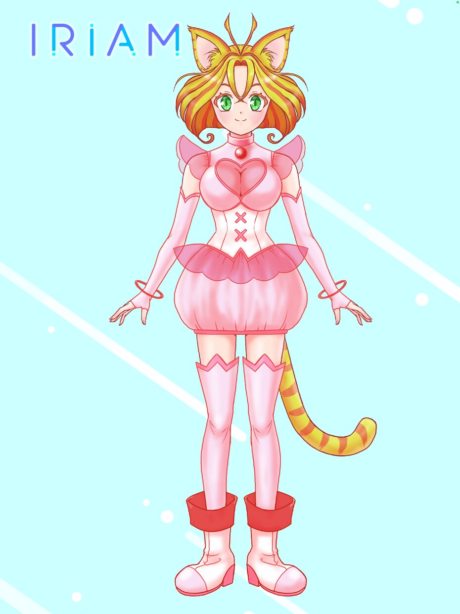 ネコミミの女の子の立ち絵(完成品)販売します イリアム対応の立ち絵、表情差分あり イメージ3