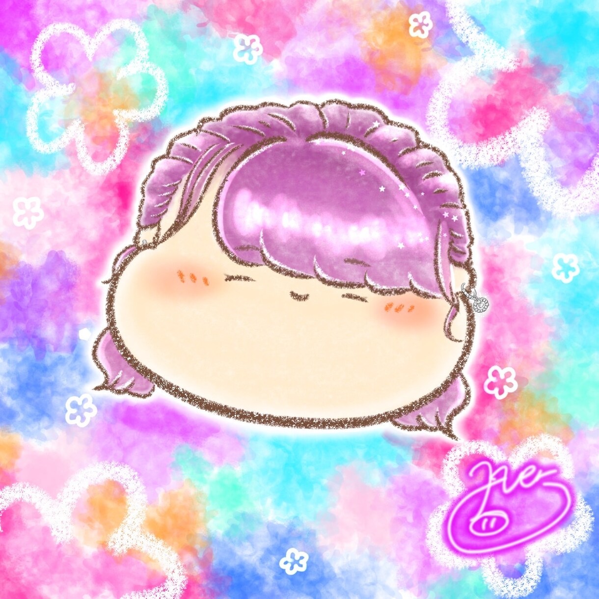 あなただけのオリジナルアイコン描きます 可愛い似顔絵で、周りが思わず見たくなるアイコンを作ろう！ イメージ1