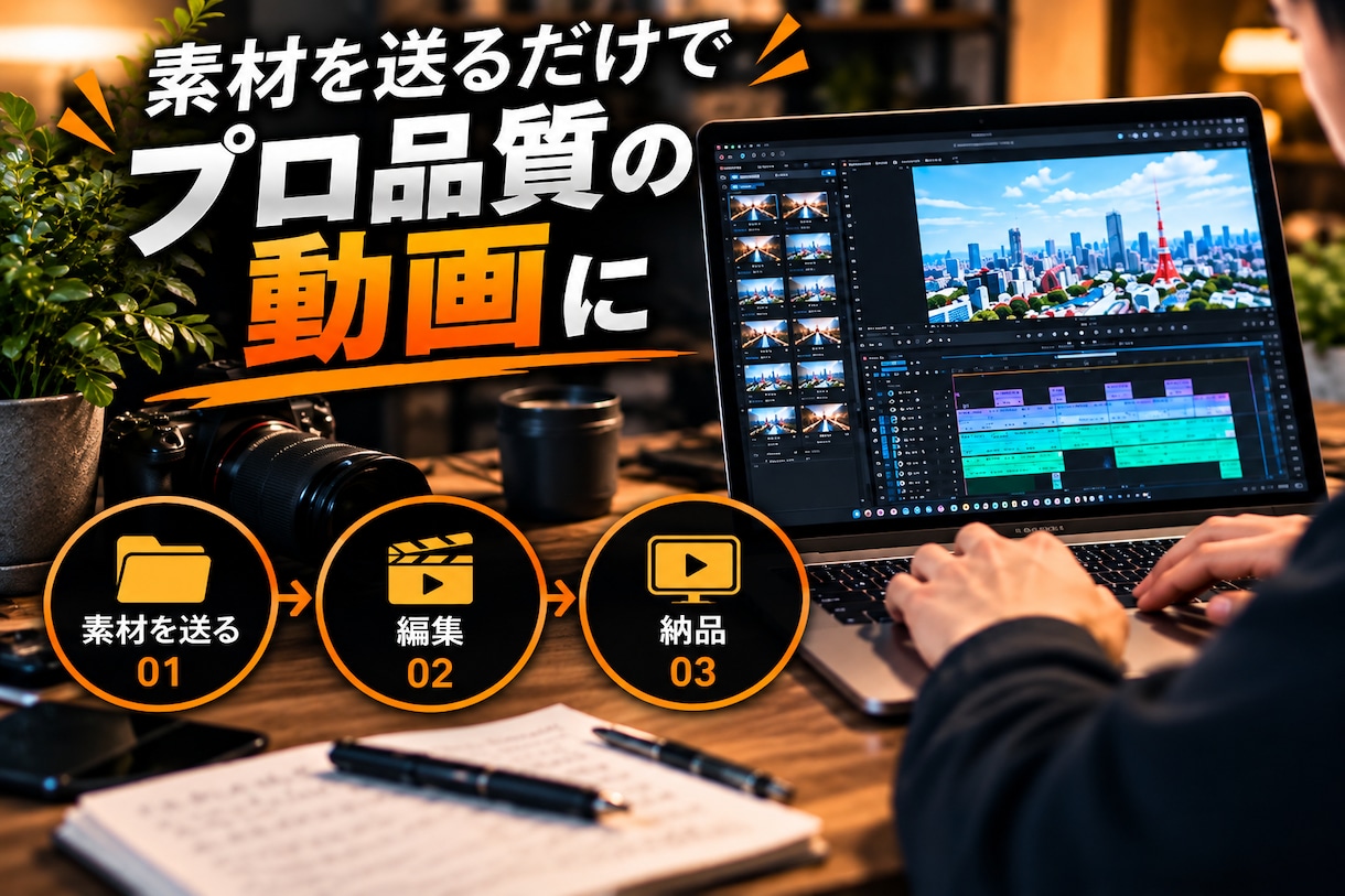 ビジネス・YouTube動画を見やすく編集します 「長尺OK｜カット・テロップ・画像・BGMまでまとめて対応」 イメージ2
