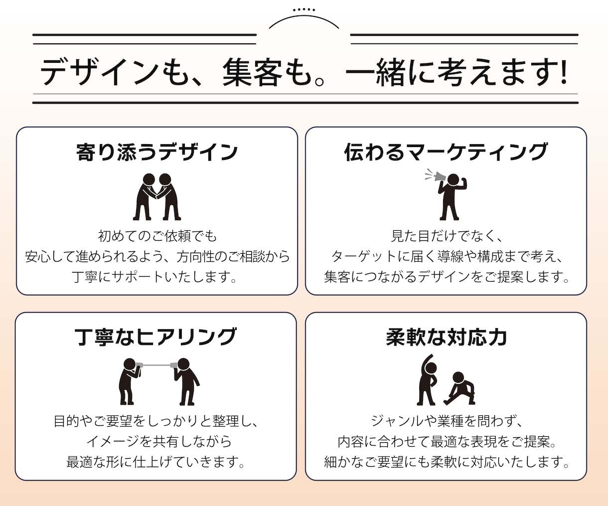 AI画像も手書きラフも“使える”チラシにします デザイナーが意図をくみ取り、きれいに仕上げます イメージ6
