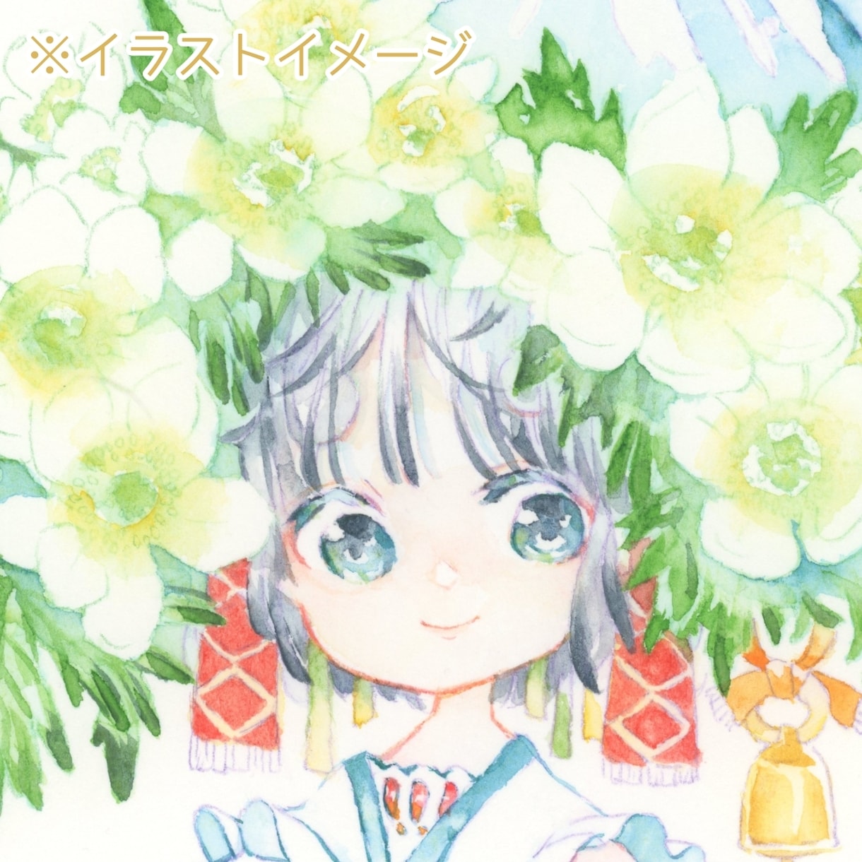 透明水彩でSNSアイコンをお描きします 植物と少女と美味しい癒しの和らぎライフを イメージ1