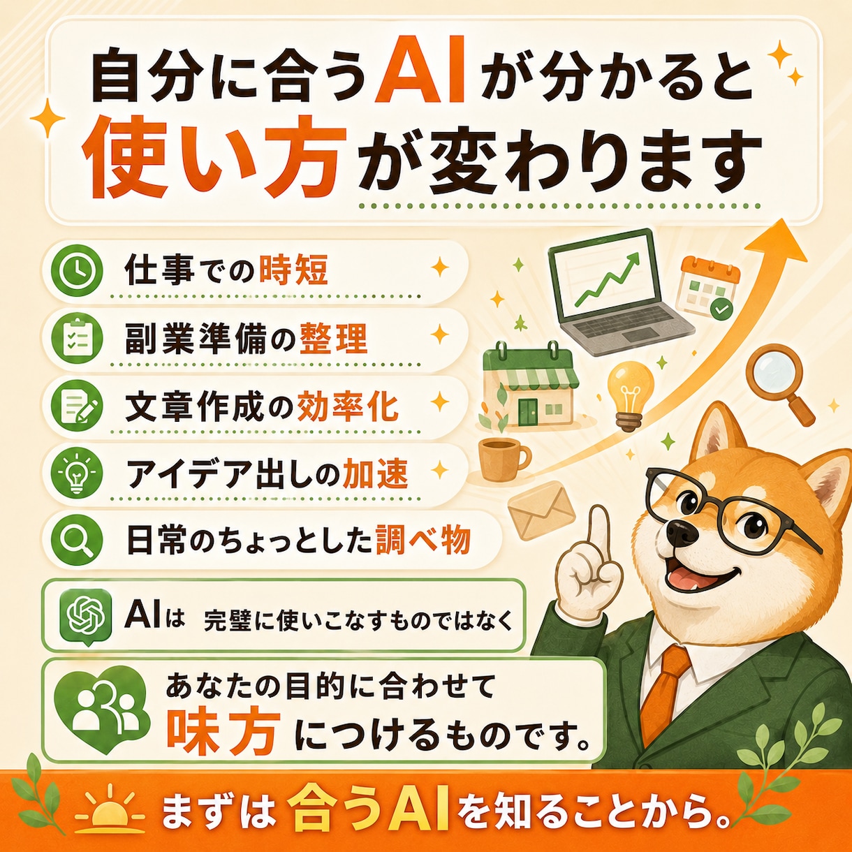 あなたに合うAIツールを選びます ChatGPT・Claude・Geminiを目的別に比較 イメージ8