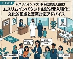 ムスリム・インバウンドと就労環境整備を支援します 受け入れ態勢を構築。礼拝スペースや食事対応の実務をサポート イメージ1