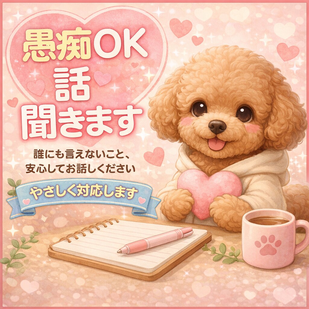 優しくお話聞きます｜愚痴・悩みOKます 誰にも言えないこと、安心してお話ください イメージ1