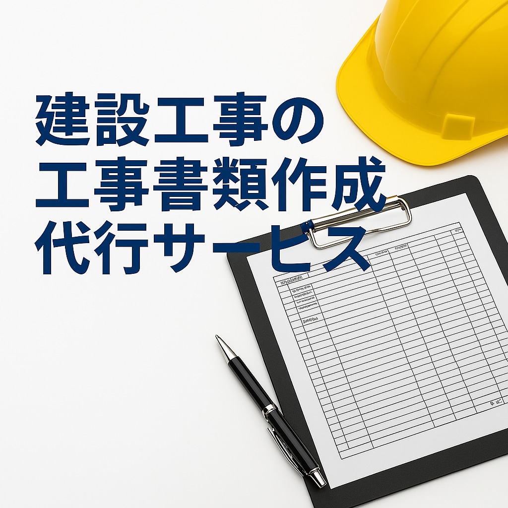 工事書類を一式承ります 施工計画書から完成図書まで工事書類をまとめてお任せください イメージ1