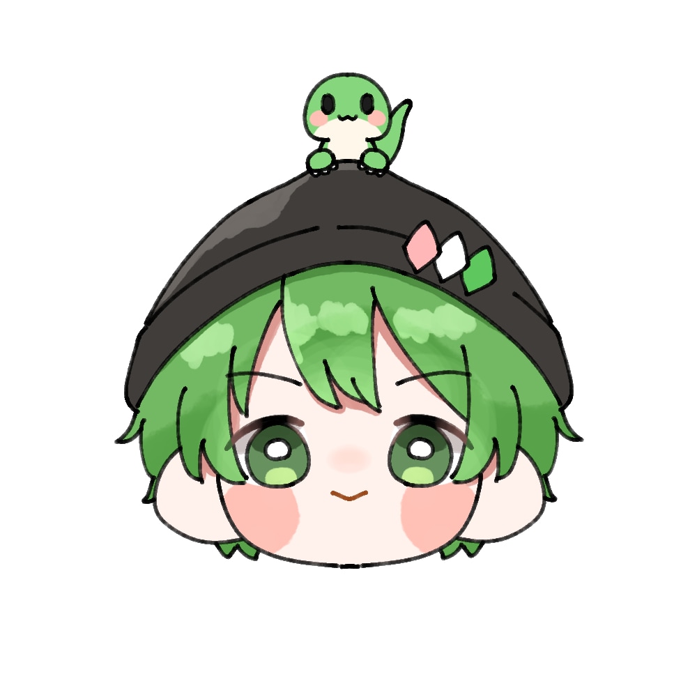 頭に好きなものを乗せた可愛いイラスト描きます 食べ物や動物など、ご自身が好きなものを頭に乗せます！ イメージ7
