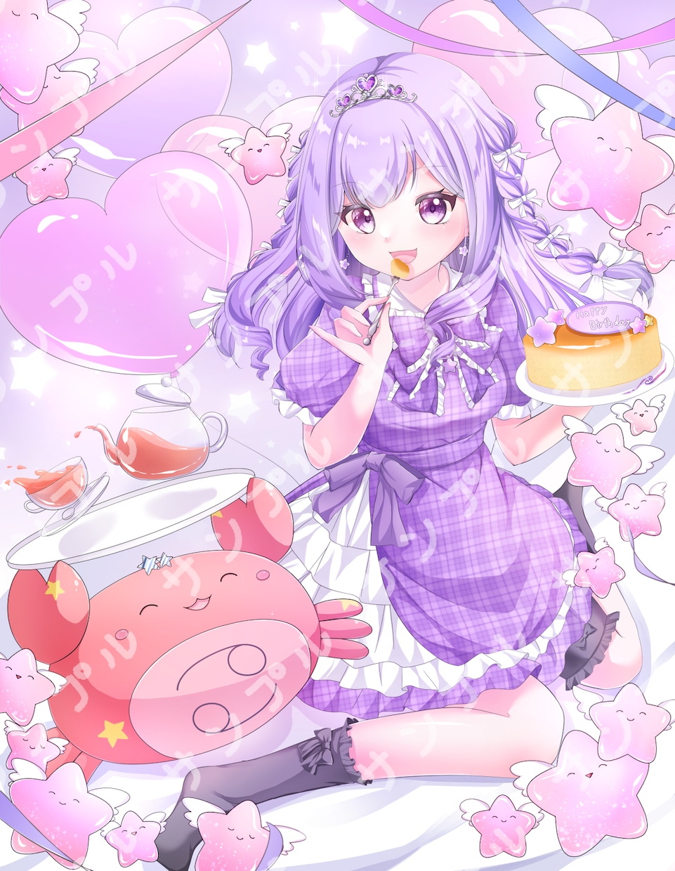 髪にこだわった可愛い一枚絵や動画用イラスト描きます 髪フェチが可愛いロリイラストを描きます イメージ3