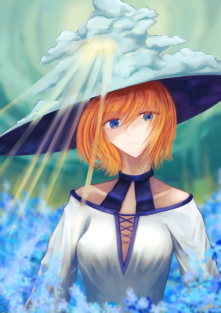 絵画のような雰囲気のキレイなイラスト描きます 厚塗り（油絵のような）イラスト。背景込み。 イメージ1
