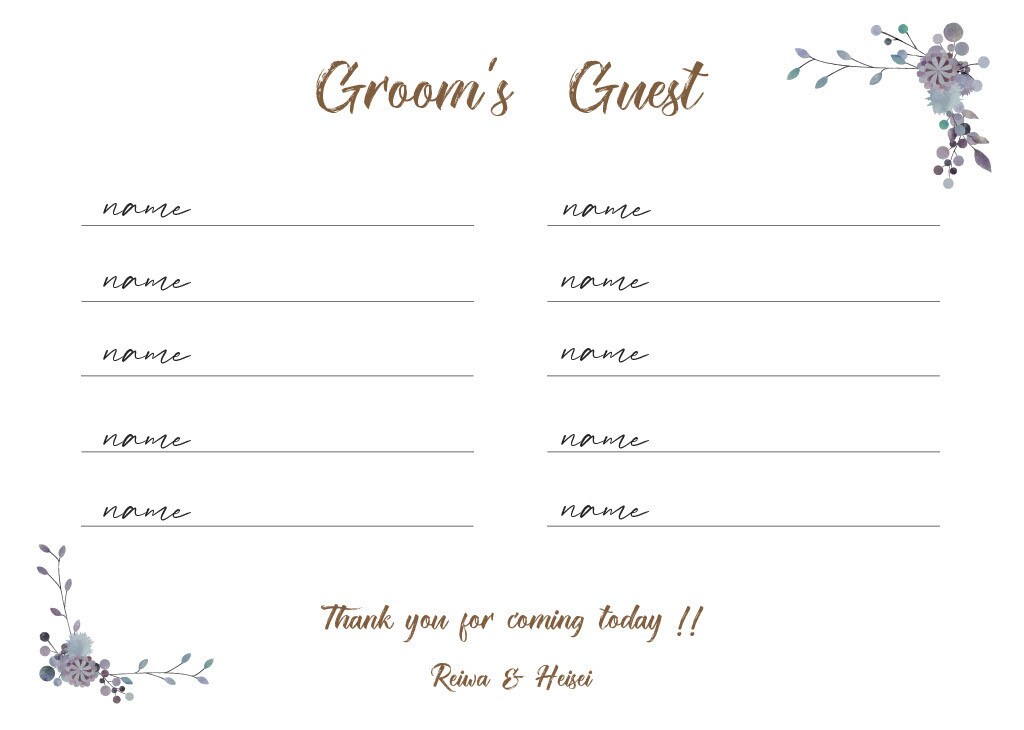 結婚式用のゲストブック作ります 結婚式の準備に追われている皆様！！お手伝い致します！！ イメージ3