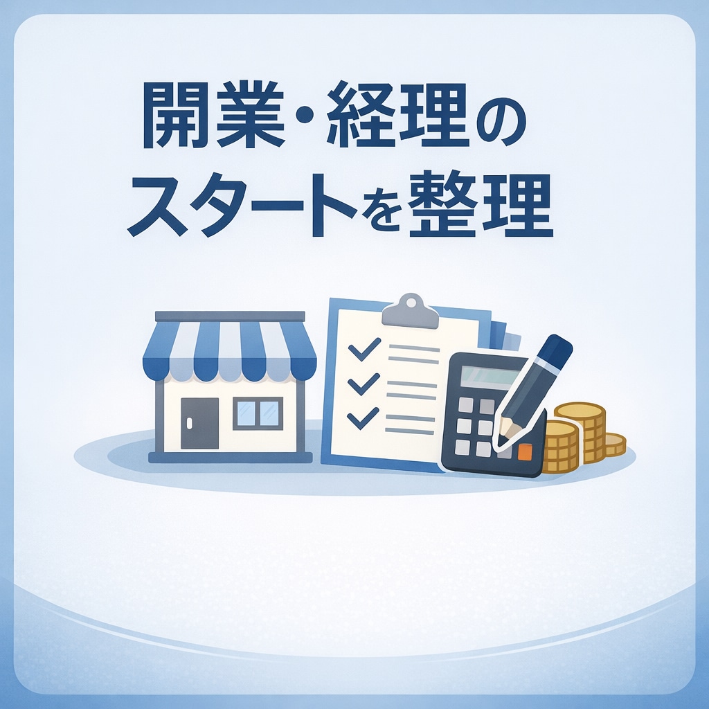 開業後の経理・会計の始め方をサポートします 開業後に必要な経理を最初にまとめて整理 イメージ1