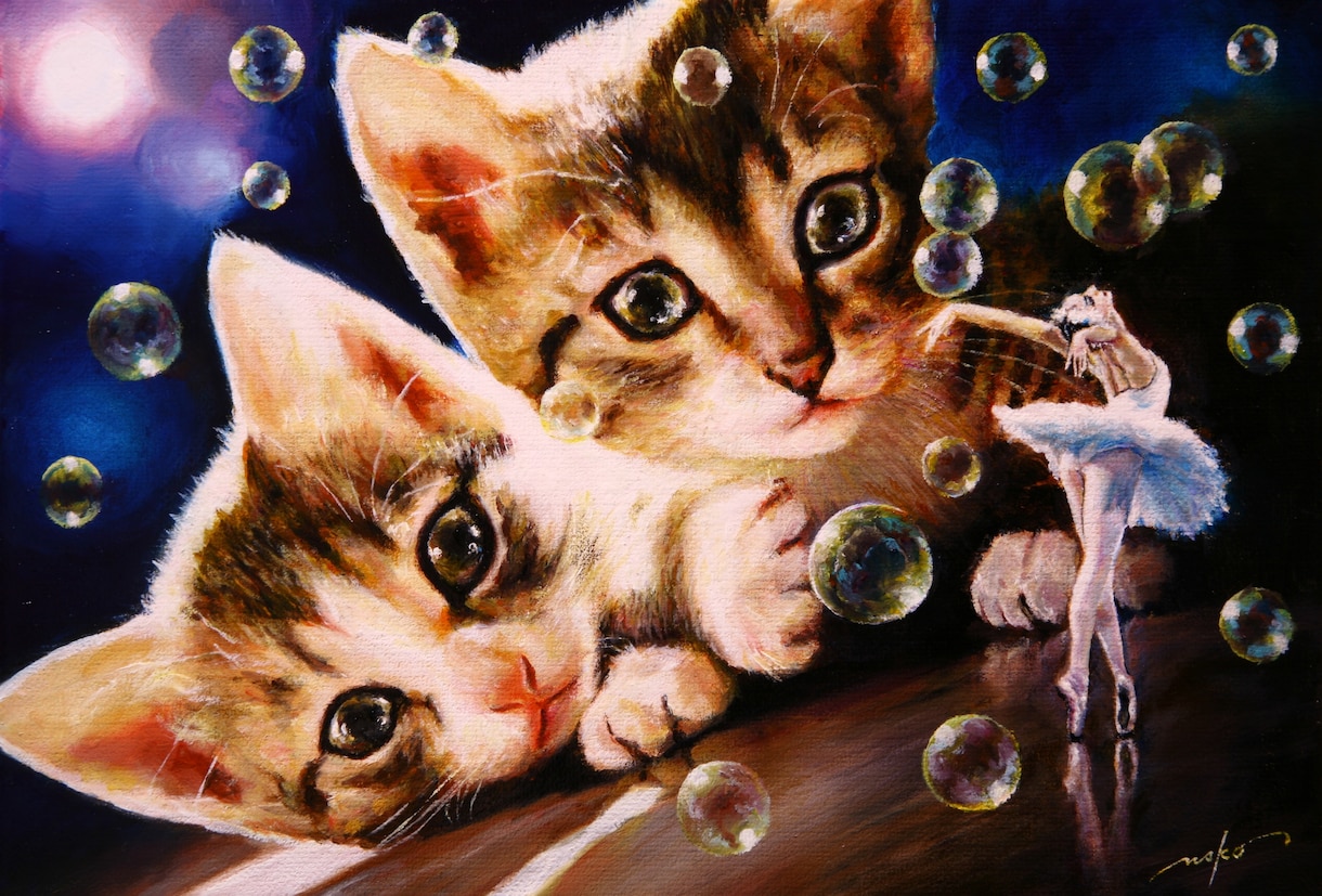 国際賞受賞のプロの画家がペット画を油絵で描きます 愛猫チャン＆愛犬チャンとの想い出をアートとしてお届けします イメージ7