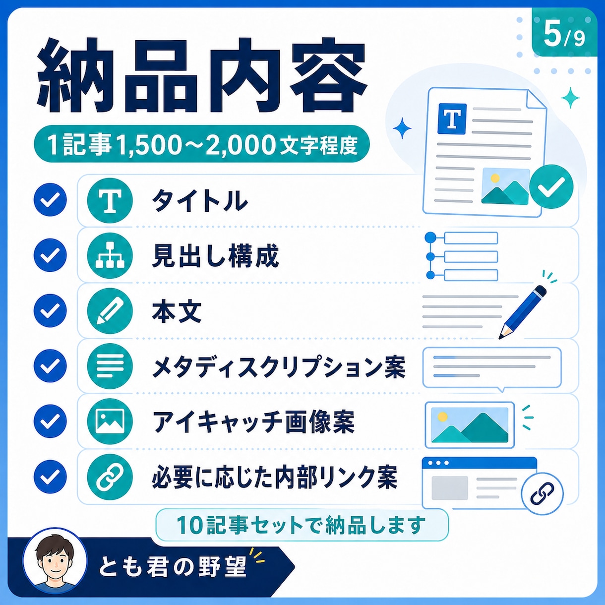 アドセンス向け10記事を作成します アドセンスの申請前の記事作成と画像案に対応 イメージ5