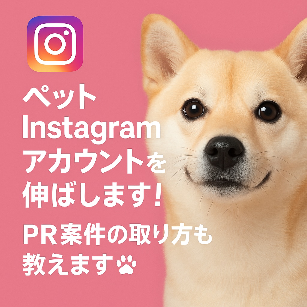 ペットインフルエンサーになりませんか？相談乗ります Instagramで案件の獲得法など！丁寧に診断＆アドバイス イメージ1