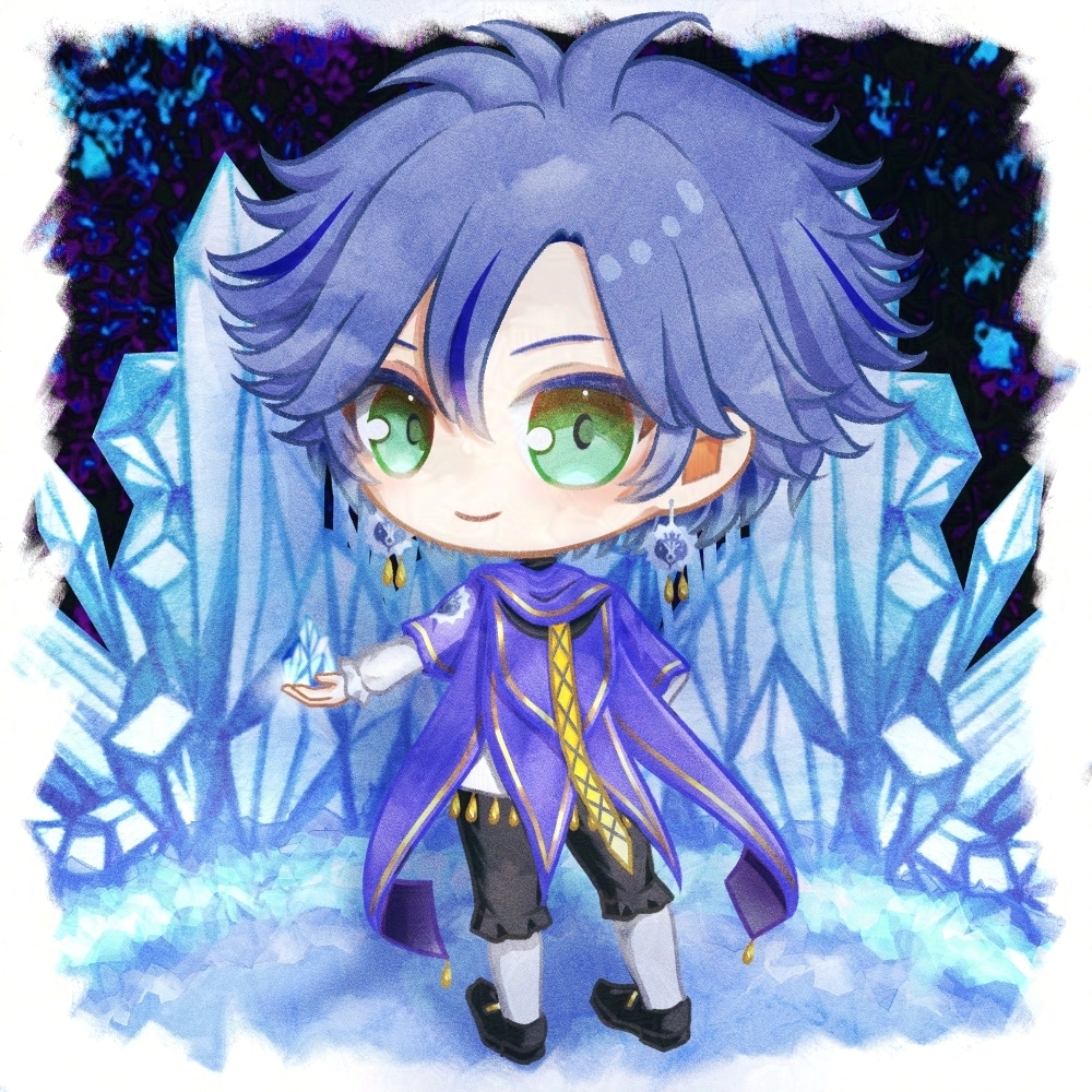 男性キャラも歓迎！　水彩風のミニキャラを制作します 透明感のあるふんわりタッチなテイストが特徴です イメージ3