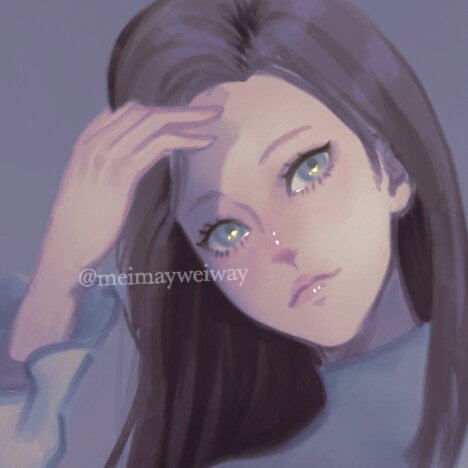 美少女･美人のSNSアイコン描きます 厚塗りで美少女(美人)系のSNSアイコン制作します イメージ5