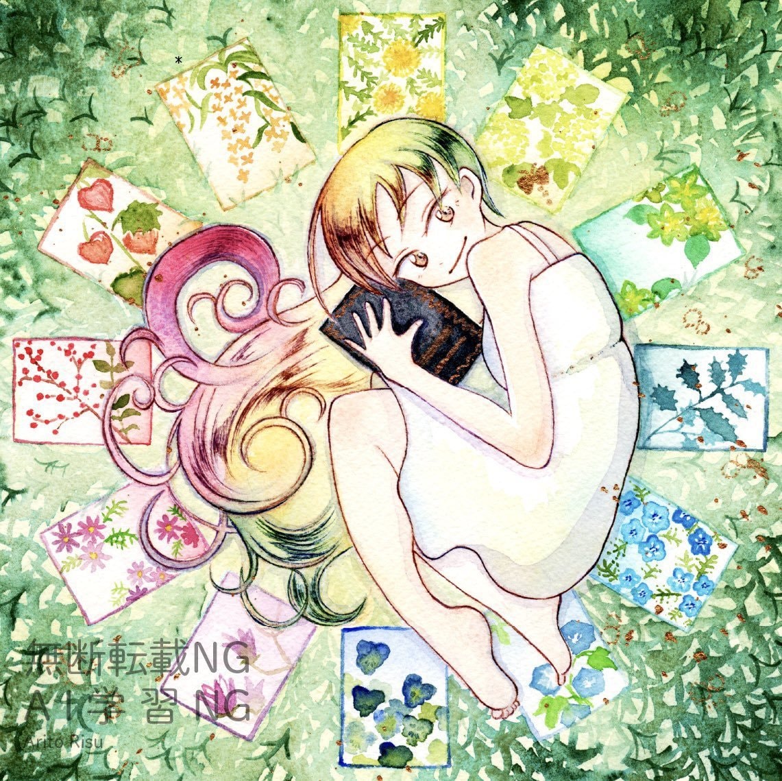 背景つき一枚絵を描きます アナログ透明水彩で目をひくイラストを描きます イメージ5