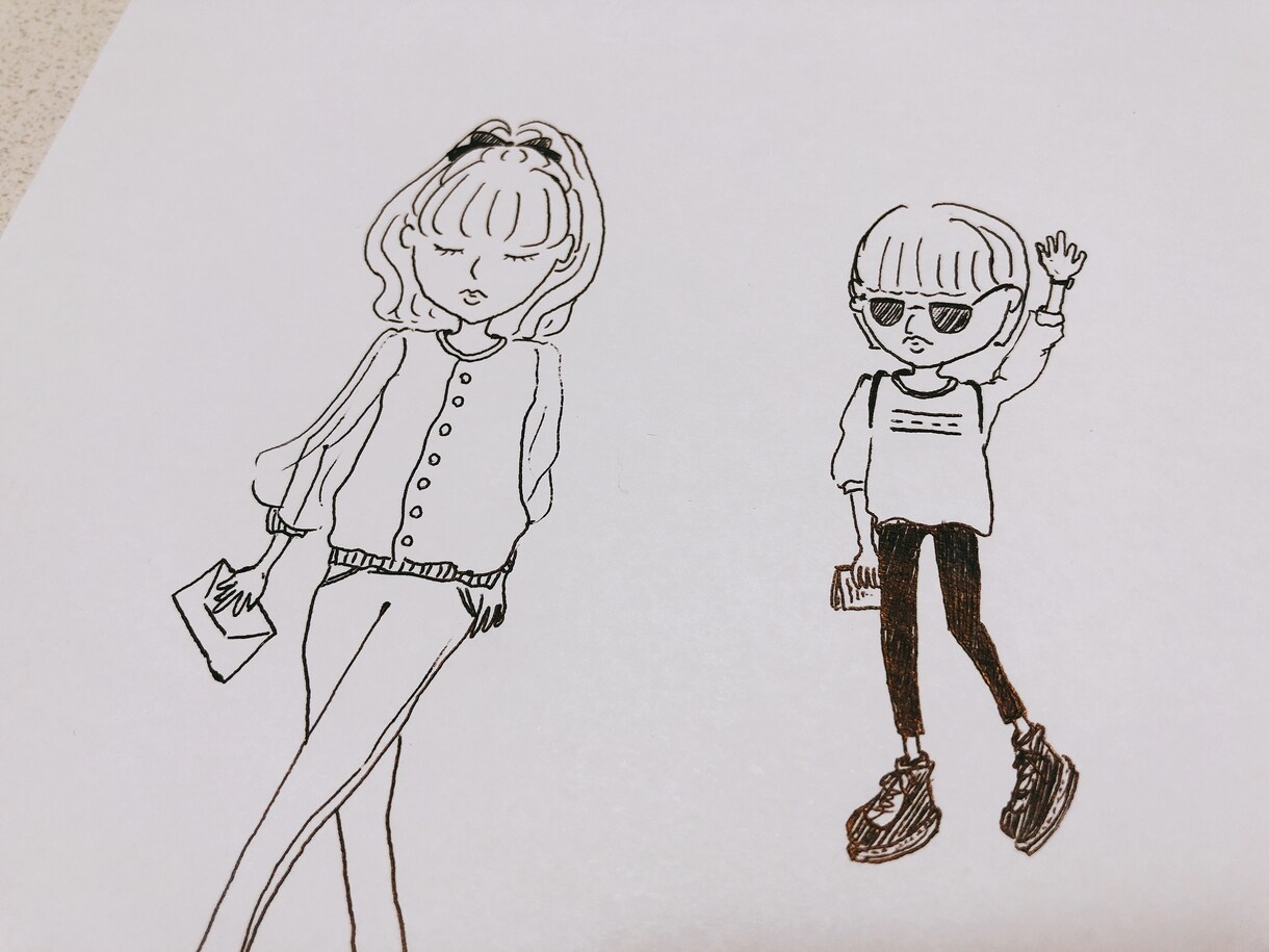 可愛いペン画をお届けします どんな要望にもペン画という形でお答えします☺️ イメージ2