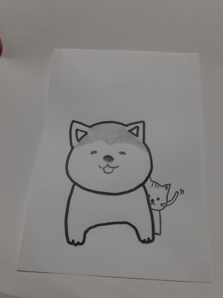 優しいほっこり手書きイラスト書きます 色々な動物や可愛いペットの記念になる一枚を。 イメージ7