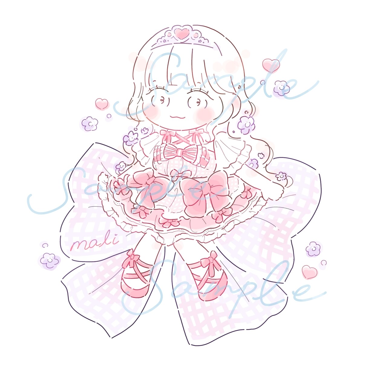 自分や推しの生誕に✦₊ゆるふわイラストお描きします 1人用♡ ご自身のイベントのグッズや推しへのプレゼントに♪ イメージ3