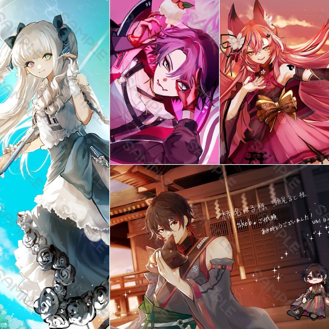 存在感あるイラスト制作します 厚塗りで雰囲気のある1枚絵や立ち絵など幅広く制作可能です！ イメージ2